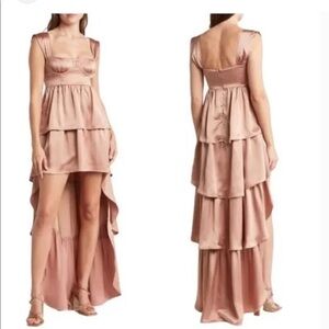 WeWoreWhat High Low Dress in Blush Pink
